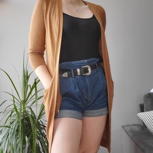 Tan cardigan